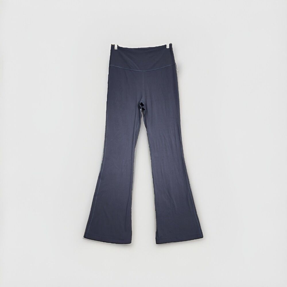 Lululemon Navy Blue Groove Flare Pants Size 10 High Rise Leggings 32 Inseam